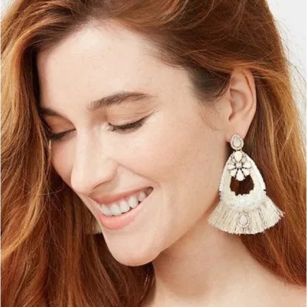 Audrey Convertible fringe statement earrings